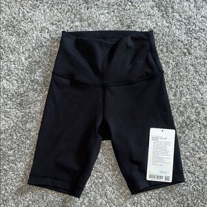 Lululemon Black Wunder Train High-Waisted Shorts